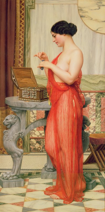 Den nye parfymen, 1914 av John William Godward