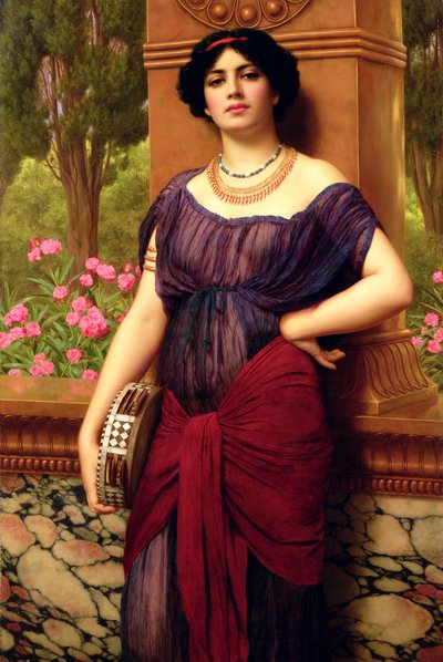 Tamburinspilleren av John William Godward