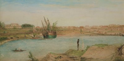Sydney Cove, leder av viken, 1808 (wc) av John William Lewin