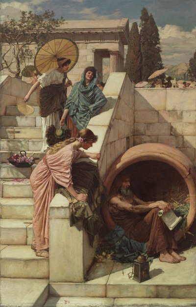 Diogenes, 1882 av John William Waterhouse