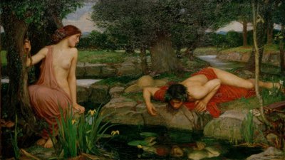 Ekko og Narcissus av John William Waterhouse