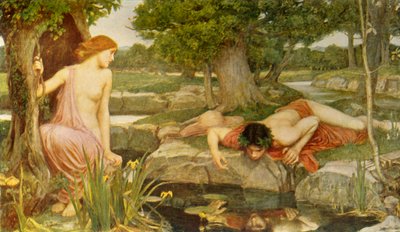'Echo and Narcissus', 1903, c1915. av John William Waterhouse