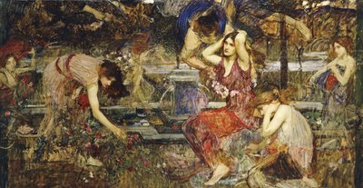 Flora og Zephyrs, av John William Waterhouse