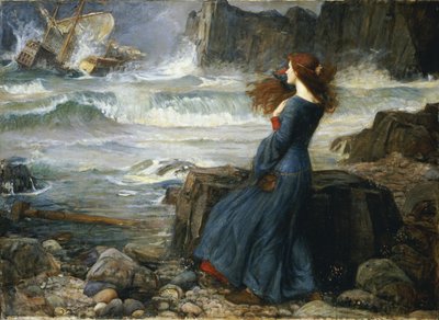 Miranda - The Tempest, 1916 av John William Waterhouse