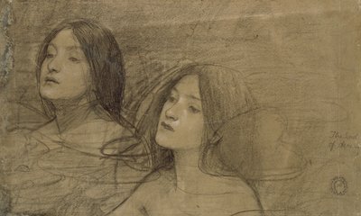 Studie av to nymfer for 