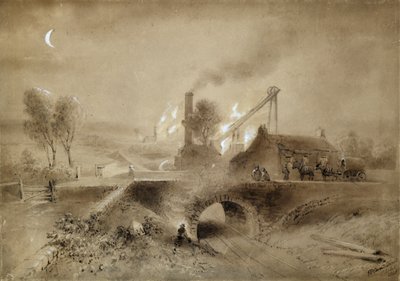Pithead og jernbane av John Wilson (after) Carmichael