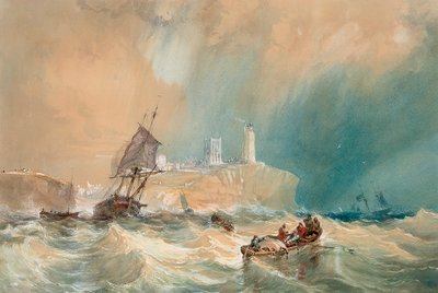 En handelsbrigg går tom for Tynemouth av John Wilson Carmichael