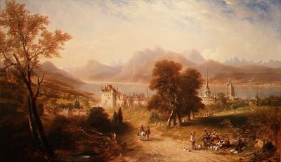 Vierwaldstättersee av John Wilson Carmichael