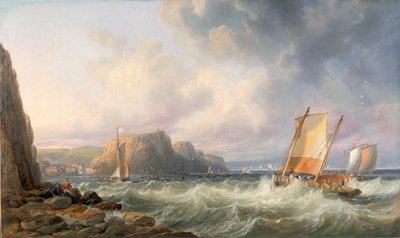Utenfor Yorkshire-kysten, Staithes av John Wilson Carmichael