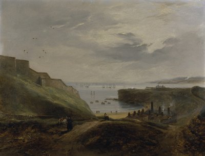 Prior's Haven, Tynemouth - Soloppgang av John Wilson Carmichael