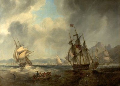 Scene i Middelhavet, 1842 av John Wilson Carmichael