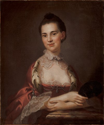 Portrett av Anne Gibbes, fru Edward Thomas, 1767 av John Wollaston