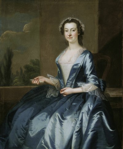 Portrett av en kvinne, 174952. av John Wollaston