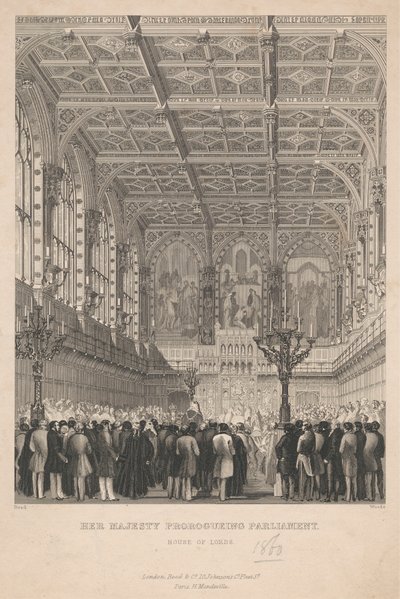 Hennes Majestet Prorogueing Parliament - House of Lords av John Woods