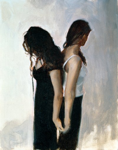Back to Back (olje på lerretstavle) av John Worthington