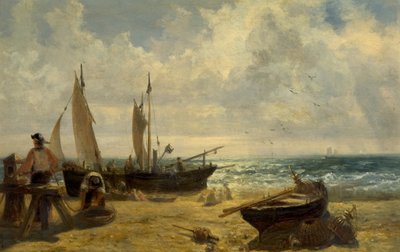 Kystscene av John Wright Oakes