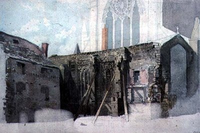 En arkitektonisk skisse av John Wykeham Archer