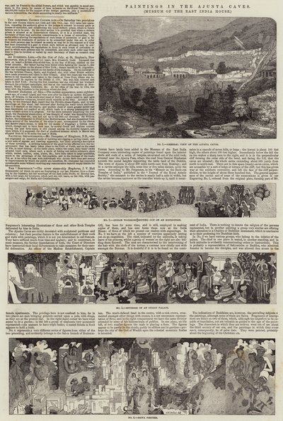 Malerier i Ajanta-hulene, Museum of the East India House av John Wykeham Archer
