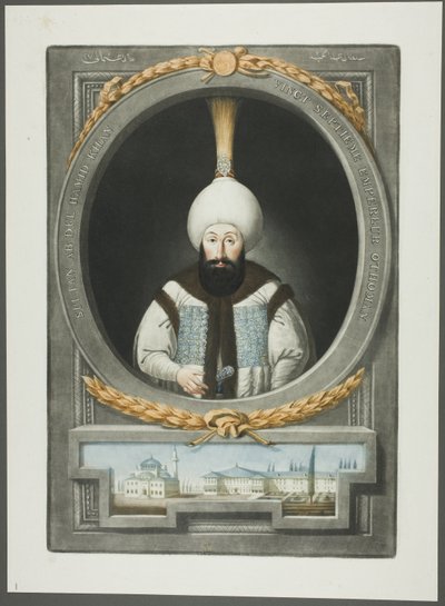 Abdul Hamid Khan, fra Portraits of the Emperors of Tyrkia av John Young