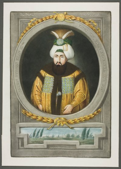 Othman Kahn III, fra Portraits of the Emperors of Tyrkia av John Young