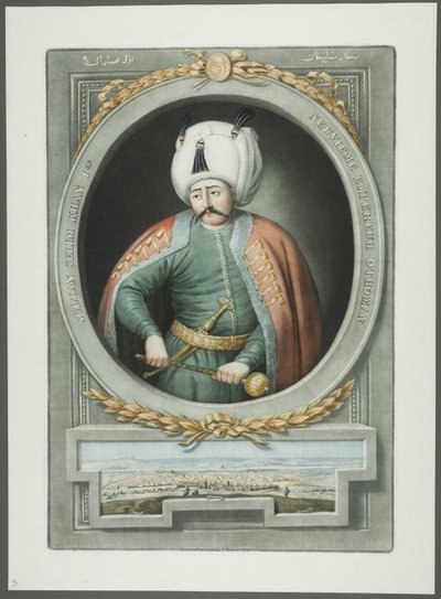 Selim Kahn I, fra Portraits of the Emperors of Tyrkia av John Young