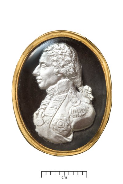 Admiral Lord Nelson gullring, ca. 1820 (gull og sulfid) av John after De Vaere
