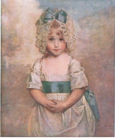 Charlotte Augusta Papendier i en alder av fem, Bibbys Annual, 1916-17 av John after Hoppner