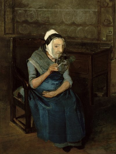 Portrett av en tjener fra Bramham Park, Yorkshire, ca. 1822 (olje på lerret) av John of Hull Widdas