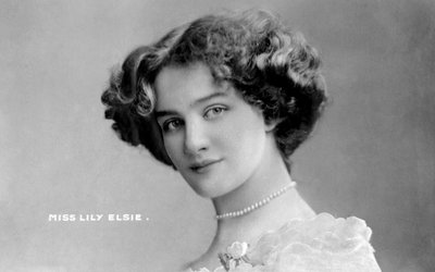 Lily Elsie 1886-1962, engelsk skuespillerinne, tidlig på 1900-tallet. av Johnston and Hoffman