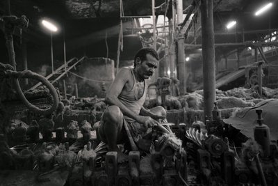 Jutefabrikk, Kolkata, India, 2017 (bilde) av Jon Nicholson