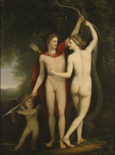 Venus, Adonis og Amor av Jonas Akerstrom