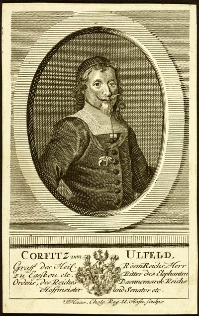 Portrett av Corfitz Ulfeldt 1606-1664. av Jonas Haas