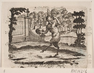 Vignett med satyr av Jonas Haas