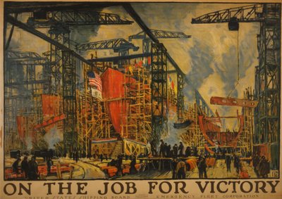 På jobben for seier, 1918 av Jonas Lie