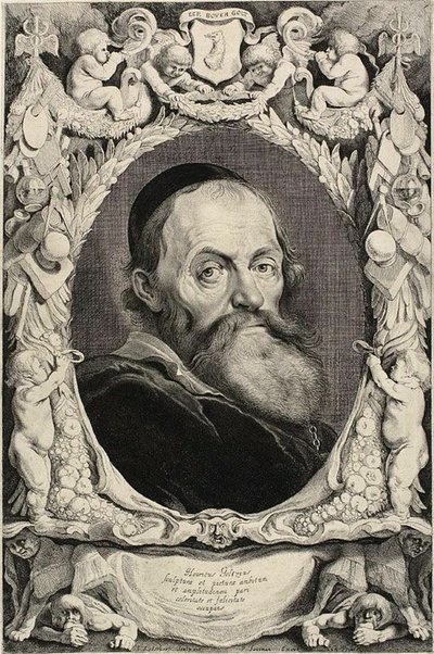 Portrett av Hendrik Goltzius av Jonas Suyderhoef