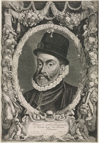 Portrett av Filip II, konge av Spania av Jonas Suyderhoef