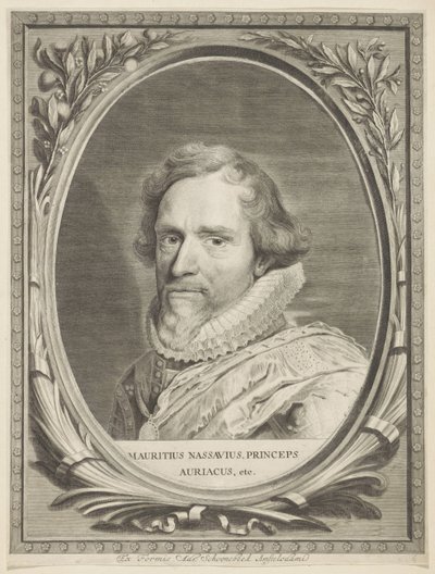Portrett av Maurice, Prince of Orange Comites Nassoviae (serietittel) av Jonas Suyderhoef