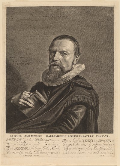 Samuel Ampzing av Jonas Suyderhoff after Frans Hals