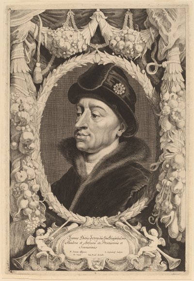 Johannes den fryktløse, hertugen av Burgund av Jonas Suyderhoff after Pieter Claesz Soutman