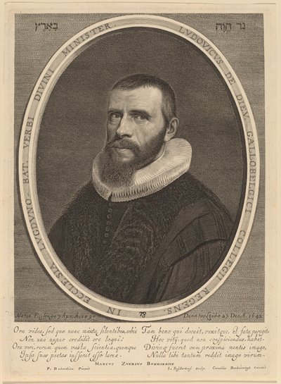 Louis de Dieu av Jonas Suyderhoff after Pieter Dubordieu