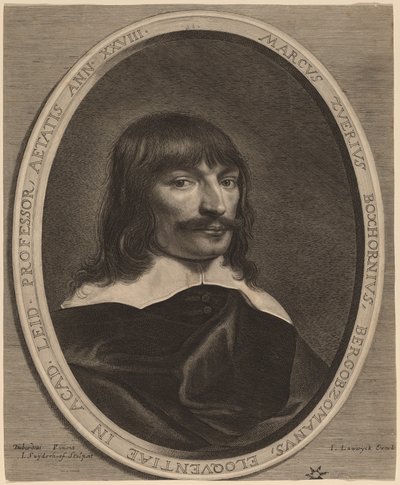 Marcus-Zuerius Boxhorn av Jonas Suyderhoff after Pieter Dubordieu