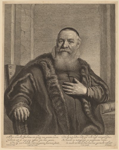 Eleazer Swalmius av Jonas Suyderhoff after Rembrandt van Rijn