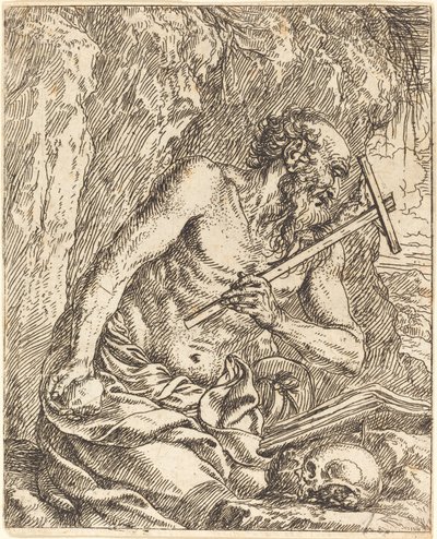 Saint Jerome Penitent av Jonas Umbach