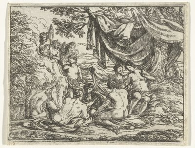 Satyrer og nymfer under et tre av Jonas Umbach