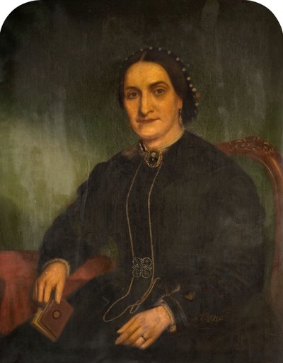 Portrett av fru George Haynes, 1850-1900. av Jonathon Pratt