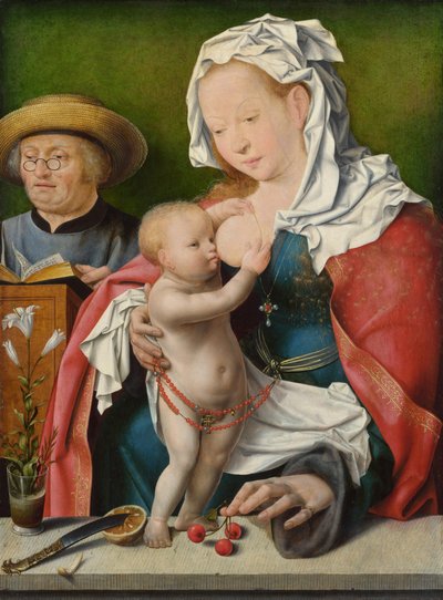 Den hellige familie, ca. 1520 av Joos van Cleve