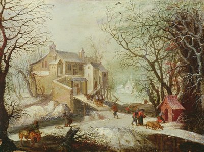 Vinterlandskap av Joos or Josse de Momper