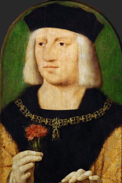 Tidlig nederlandsk kunst: Portrett av keiser Maximilian I (1459-1519) av Cleve, Joos van (ca. 1485-1540), ca. 1508. Olje på tre, 28,5x22,3. Kunsthistorisk museum, Vienne av Joos van Cleve