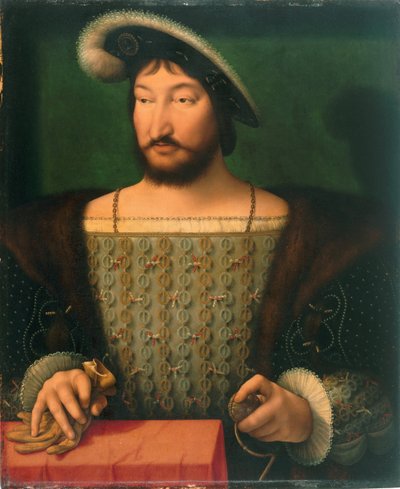 Portrett av Frans I, konge av Frankrike av Joos van Cleve