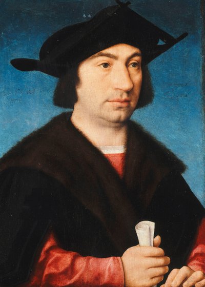 Portrett av Stefano Raggio, halvlang, av Joos van Cleve